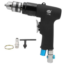 (As show, One size) Pneumatic Drilling Machine Air Drill Gun Type with CW and CCW Switch YC1081 10mmEuropean Style
