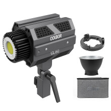 (As show, One size) Compact Studio LED Video Light 65W Photography Fill Light 2700K-6500K Dimmable CRI97+ 10 Lighting Effect Modes APP Remote Control 2 Inch Large LCD Scr