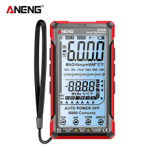 (As show, One size) ANENG Digital Multimeter Tester Smart Touch Auto-Ranging 6000 Counts Rechargeable Anti-burning Ohm Amp VoltMeter With DC/AC Current Voltage Resistance