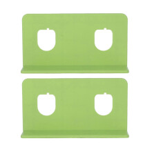 (As show, One size) 2Pcs Battery Wall Mount Holder Green Sturdy Wear Resistant Convenient Installation Battery Holder for RYOBI