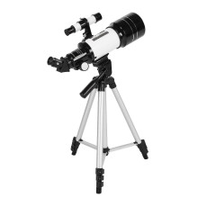 (As show, One size) 70mm Astronomical Telescope 150X High Power Monocular Telescope Refractor Spotting Scope with 524 Finder Scope Tripod Moon Filter 3X Barlow Lens for S