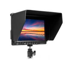 (As show, One size) FEELWORLD FW759 7 Inch Ultra-thin Camera Field Monitor Video Monitor IPS Screen 400nits Brightness 178 Viewing Angle HDMI AV Input with Sunshade Mini
