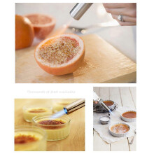 (As show, One size) Cooking Gas Torch Kitchen Blow Torch Burner Culinary Butane Torch For Pastries Desserts Cooking Blazing Soldering Camping Hiking