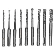 (As show, One size) Masonry Drill Bit Set Carbide Tip Rotary Hammer Tool for Brick Concrete Rock 412mm Diameter160mm