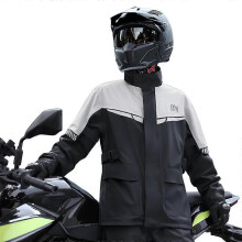 (L, One size) Men's Rain Suit Split Rain Coat and Rain Pant Set Rain Proof Motorcycle Cycling Rain Gear
