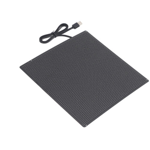 (As show, One size) LED Advertising Sign Wireless Transmission Programmable Scrolling Panel 64x64 Resolution 5V USB Powered 2