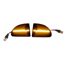 Side Marker Light Smoked Black Shell Yellow Light Aging Resistant Replacement for Smart Fortwo Cabrio A451