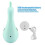 LED Peacock Shape Projection Lamp Home Decoration USB Remote Control (Green) 4