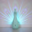 LED Peacock Shape Projection Lamp Home Decoration USB Remote Control (Green) 2