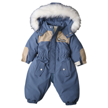 (Blue, 1-2Years) Baby Ski Suit Jumpsuit Outwear Suits For Infant UK