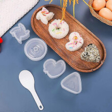 Creative fashion kitchen creative transparent cartoon mould Rice and vegetable roll mould sushi mould seaweed children's complementary food lunch moul