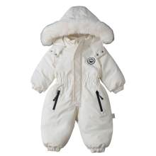 (White, 5-6Years) Baby Ski Suit Jumpsuit Outwear Suits For Infant UK