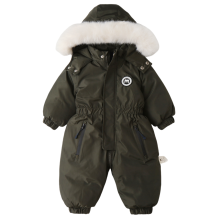 (Army Green, 1-2Years) Baby Ski Suit Jumpsuit Outwear Suits For Infant UK