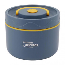 550ml Stainless Steel Insulated Bento Lunch Box Stackable 2 Tier Round Bento Lunch Box Stainless Steel Leakproof Food Container Microwave Oven Style,