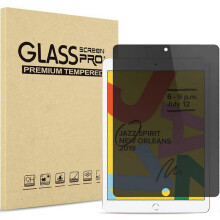 PIAO iPad 10.2 2021 iPad 9th Gen/ 2020 iPad 8th Gen/ 2019 iPad 7th Gen Privacy Screen Protector, Anti-Spy Tempered Glass Screen Film Guard, Anti-Scrat