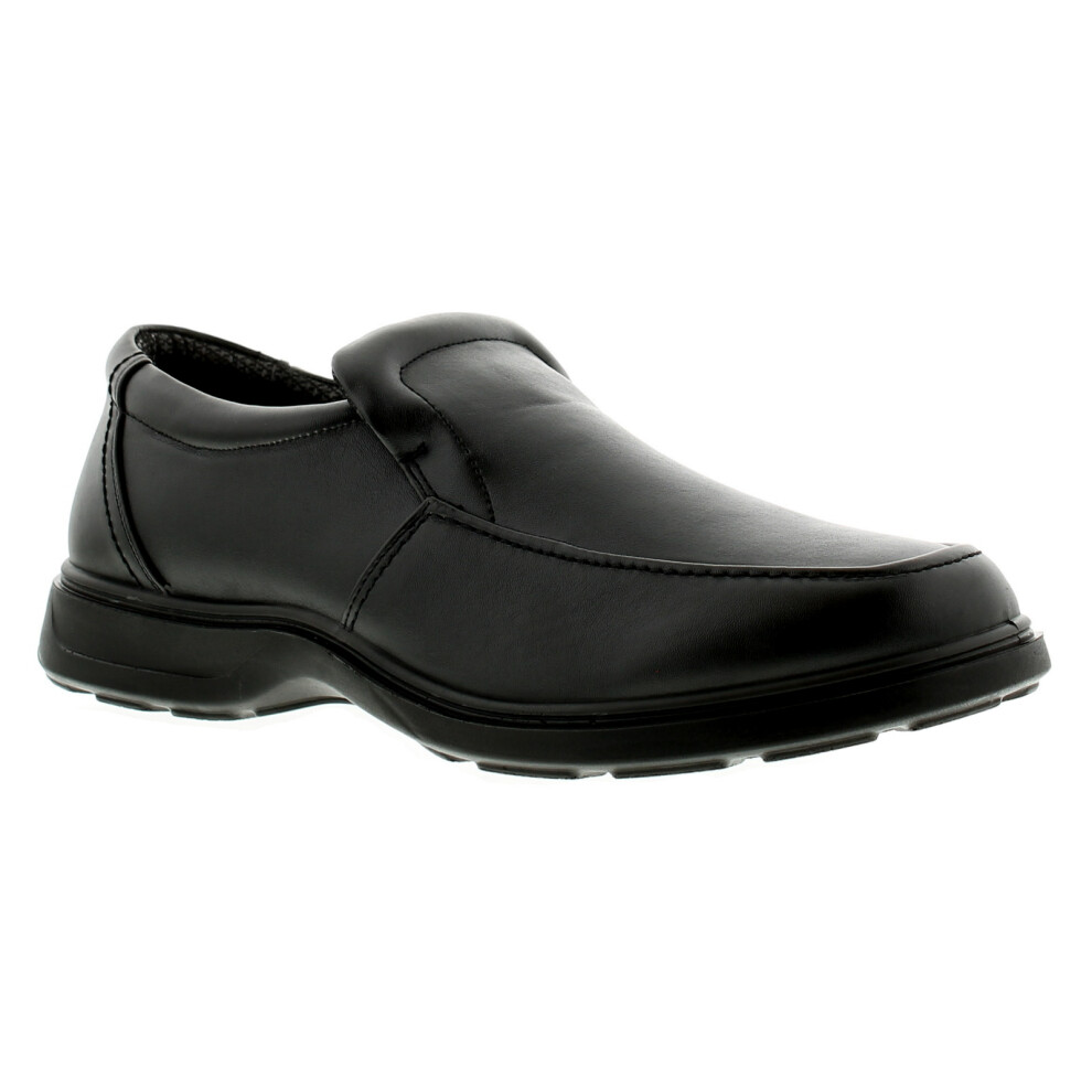 (Black, 13 (Adults')) Comfisole Mens Casual Shoes Wide Robin XL Slip On black UK Size
