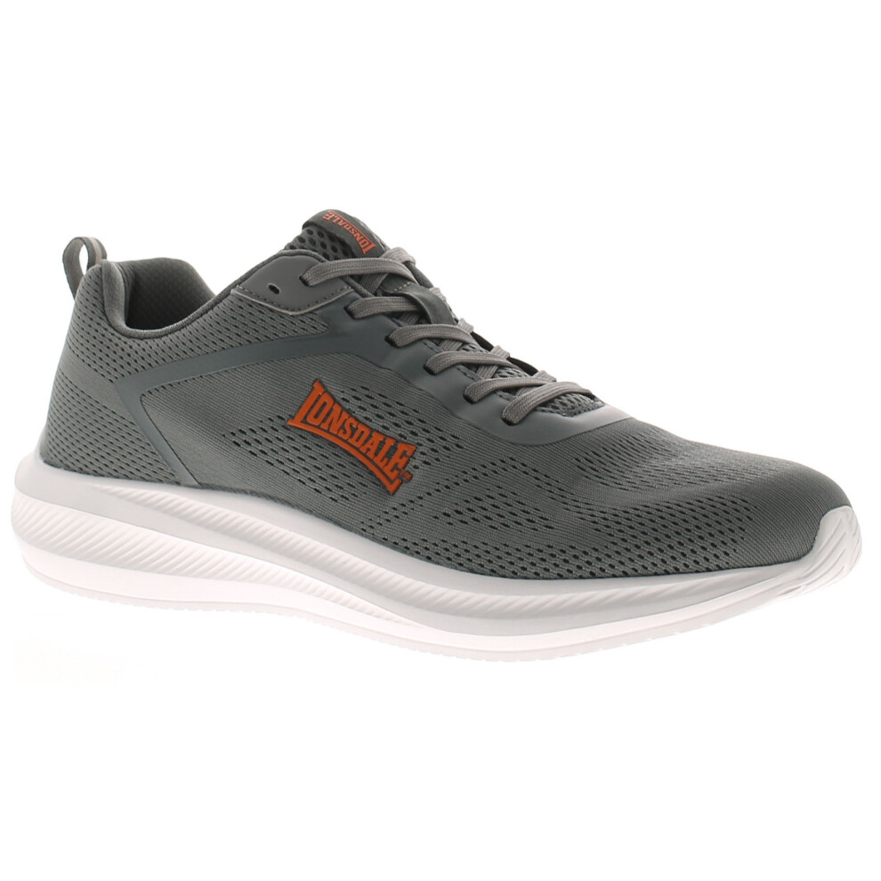 (Grey, 7 (Adults')) Lonsdale Santon Men's Trainers UK Size
