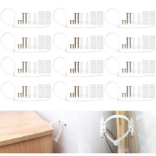 PIAO Furniture Tilt Protection 24 Sets Furniture Wall Mounting Furniture Wall Anchors Anti Tilt Furniture Anchors Adjustable Tilt Protection Furniture