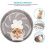 Hamster Running Wheel, 13.2Cm Super Quiet Acrylic Plastic for Small Pets (13Cm) 2