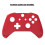 (red) Complete Protection Case Housing Replacement Parts For Xbox One Wireless Controller Handle hemp surface protective shell 3