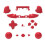 (red) Complete Protection Case Housing Replacement Parts For Xbox One Wireless Controller Handle hemp surface protective shell 5