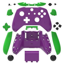 (EVA color matching) Complete Protection Case Housing Replacement Parts For Xbox One Wireless Controller Handle hemp surface protective shell