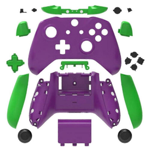 (EVA color matching) Complete Protection Case Housing Replacement Parts For Xbox One Wireless Controller Handle hemp surface protective shell