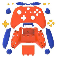 (Goku color matching) Complete Protection Case Housing Replacement Parts For Xbox One Wireless Controller Handle hemp surface protective shell