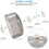 Hamster Running Wheel, 13.2Cm Super Quiet Acrylic Plastic for Small Pets (13Cm) 3