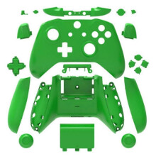 (green) Complete Protection Case Housing Replacement Parts For Xbox One Wireless Controller Handle hemp surface protective shell