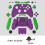 (EVA color matching) Complete Protection Case Housing Replacement Parts For Xbox One Wireless Controller Handle hemp surface protective shell 5
