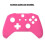 (pink) Complete Protection Case Housing Replacement Parts For Xbox One Wireless Controller Handle hemp surface protective shell 3