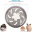 Hamster Running Wheel, 13.2Cm Super Quiet Acrylic Plastic for Small Pets (13Cm) 4