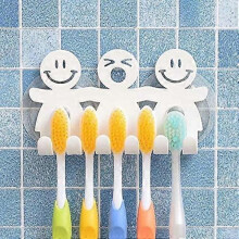 Cute Toothbrush Holder with Suction Cup for Bathroom Wall Home Decor, One Size