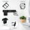 Hair Dryer Rack, Wall Mounted Hair Dryer Organizer Rack, Multi Function Bathroom Tool Rack with Storage Rack 3