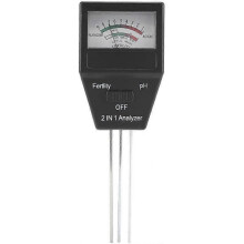 Soil Moisture Tester 2 in 1 Portable High Accuracy Soil Fertilizer Analyzer pH Level Acidity Alkalinity Tester Kit with Probes for Plant Flower Garden
