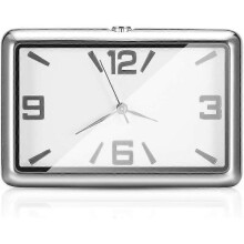 Car Dashboard Clock, Car Clock Quartz Clock Beautiful Car Decoration Watch Ornaments Mini Style Stick-on (White)