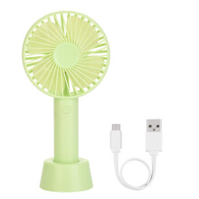 (As show, One size) Portable Mini Handlheld Fan Personal Desk Table Cooling Fan Cooling Desk Fan  Green