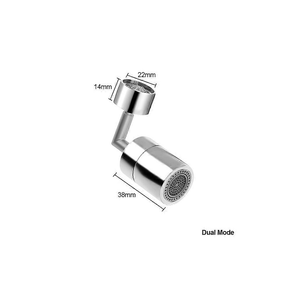 (Single Mode, One Size) 720 Rotatable Tap Aerator Splash-Proof Faucet Sprayer Head Water Saving Plastic Splash Tap Head Wash Basin Tap Extender Adapte 4909775310948