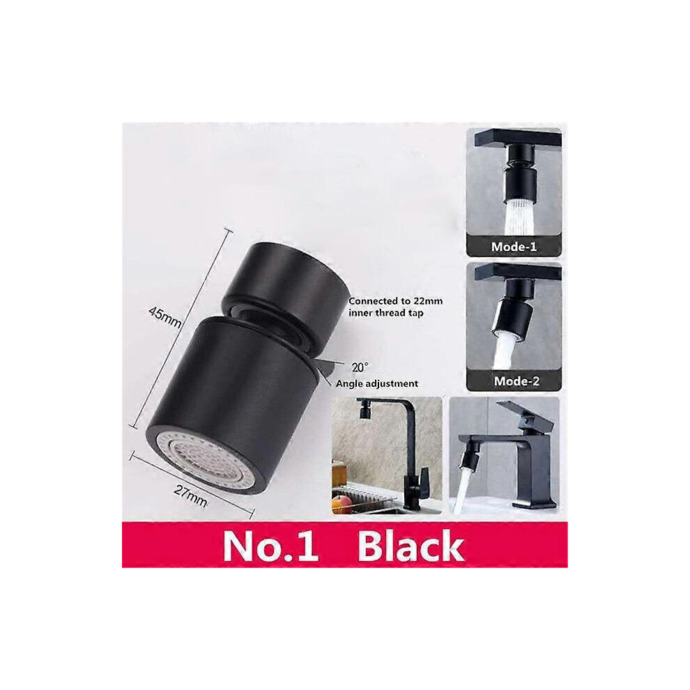 (F22 80 Black, One Size) New Black Water Saving Aerator Copper Bathroom Faucet Bubbler Spout Net Bubbler Soft Flower Water Mouth Flowers Prevent Splas 4909775324266