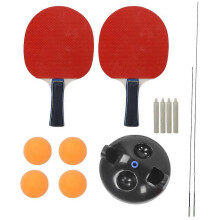 (As show, One size) Elastic Flexible Shaft Table Tennis Trainer Training Tool Kit for Single and Double Training