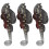 (As show, One size) 3Pcs 3Pcs Artificial Simulation Fish Shape Lure Bait Fishing Tackle with Sharp Hook 2