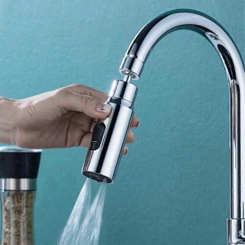 (copper plastic, One size) Multi-functional Faucet Extender Non-shaking Kitchen Tool Water Filter Diffuser Kitchen Faucet Aerator Water Saving Tap Nozzle 2
