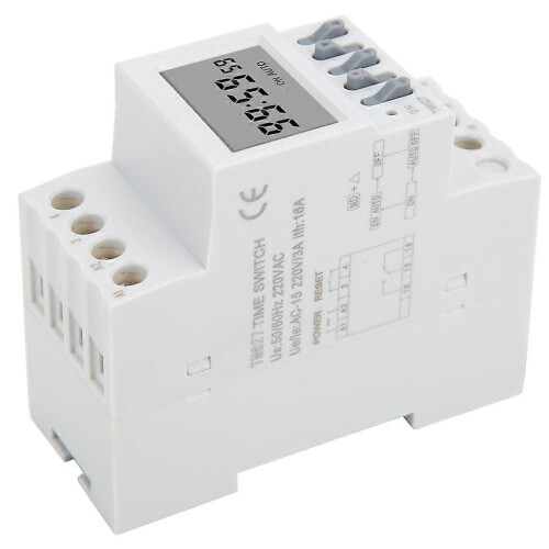 (As show, One size) TM627 Cycle Time Controller Power Switch Timer Intelligent Switch Timer 50Hz AC220V 2