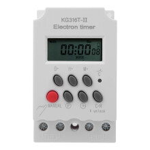 (As show, One size) Electronic Timer Switch Microcomputer Intelligent Large Current KG316T-II 220VAC 30A