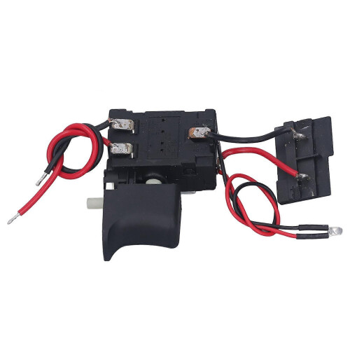 (As show, One size) Cordless Drill Trigger Switch Speed Control Replacement CW CCW Adjustable with Small Light for Da Yi 12V Machine 7.2~24VDC 16A