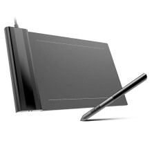 (As show, One size) VEIKK S640 Digital Graphics Drawing Tablet 6*4 inch Pen Tablet with 8192 Levels Pressure Passive Pen 5080 LPI One-Touch Eraser Hand Painted Tablet