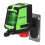 (As show, One size) KKmoon Multifunctional 2 Lines Laser Level Large Window Leveling Tool with Sound Alarm Function 1