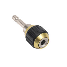 (As show, One size) Quick Change Bit Holder 1/4 Inch Hex Shank Drill Bit Extension Chuck Adapter Connector Built-in Spring Quick to Install and Release