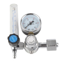 (As show, One size) Argon CO2 Mig Tig Flow Meter Regulator Pressure Gauge Welder Parts